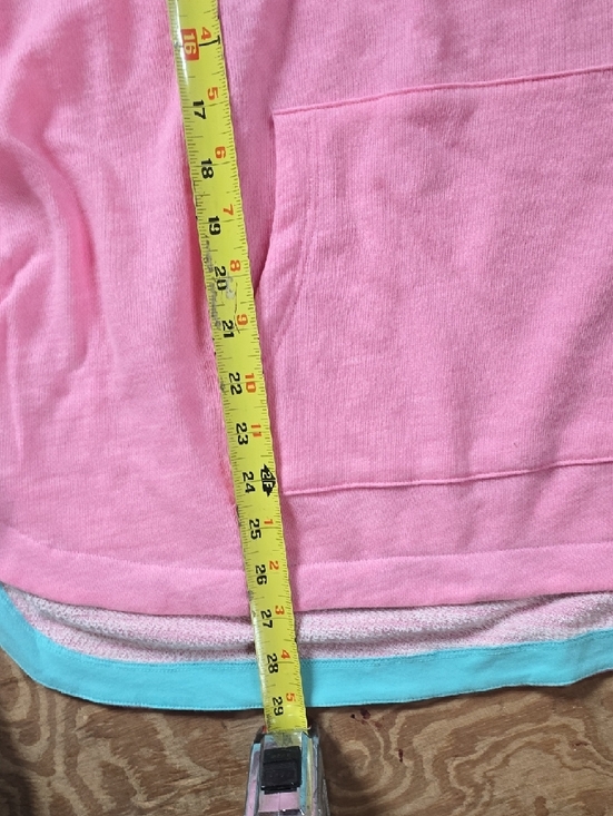 Vineyard Vines Pink Pullover with Aqua Trim - Picture 3 of 5